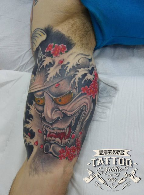 Hannya Mask on inner biceps by Chelloo :) Remember to like and share our posts for a chance to win a £50 voucher at the end of the month ! :) #tattooed #tattoos #tattooist #tattoocommunity #hannya #hannyatattoo #hannyamask #hannyamasktattoo #japanese #japanesetattoo #japanesestyle #japanesetattoo #newtattoo #scotland #paisley #cool #cooltattoo #nice #nicetattoo #awesome #awesometattoo #mohawktattoo #mohawktattoos #mohawk #supportgoodtattoos #ink #inked #goodtattoos Samari Tattoos, Japanese Inner Bicep Tattoo, Inner Biceps Japanese Tattoo, Hanya Mask Tattoo Forearm, Hannya Mask Half Sleeve Tattoo, Hanya Forearm Tattoo, Mohawk Tattoo, Hannya Mask Tattoo, Inner Arm Tattoos