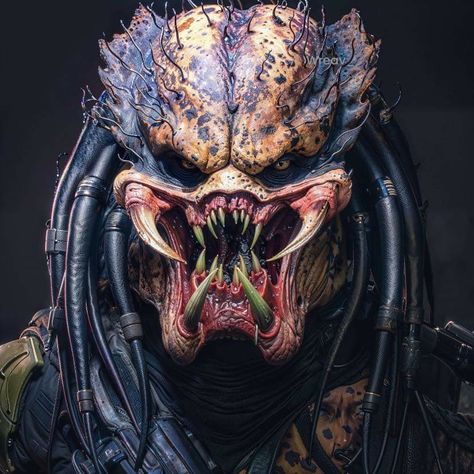 Yautja Fanart, Alien Pics, Predators 2010, Predator Comics, Predator Tattoo, Alien Stickers, Superman Vs Batman, Monster Sketch, Predator Helmet