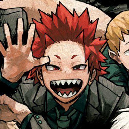 — eijiro kirishima from #bokunohero ! manga icon ; Sero Icons Manga, Kirishima Side Profile, Kirishima Pfp Manga, Kirishima Teeth, Emo Kirishima, Kirishima Manga Panels, Kirishima Manga Icon, Eijirou Kirishima Icon, Kirishima Official Art