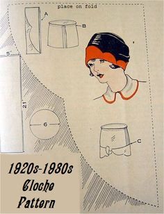 FREE Hat patterns to download. Sew your own vintage 1920s Flapper or 1930s Glamour. Your Gift from the Girl in the Jitterbug Dress Cloche Hat Pattern, 1920s Hats, Costume Carnaval, Sewing Hats, Hat Patterns Free, Jitterbug, Hat Patterns To Sew, Diy Hat, Millinery Hats