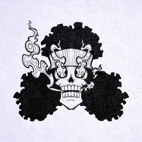 Brook One Piece Tattoo Ideas, Brook One Piece Fanart, Brook One Piece Tattoo, Brook One Piece, Brooks One Piece, Z Tattoo, One Piece Tattoos, Psy Art, One Piece Wallpaper Iphone