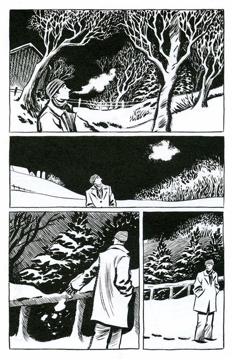 Blankets by Craig Thompson - page 579. Blankets Graphic Novel, Blankets Craig Thompson, Environmental Reference, Craig Thompson, Graphic Novel Illustration, Comic Book Drawing, Storyboard Illustration, Graphic Novel Art, Comic Drawing