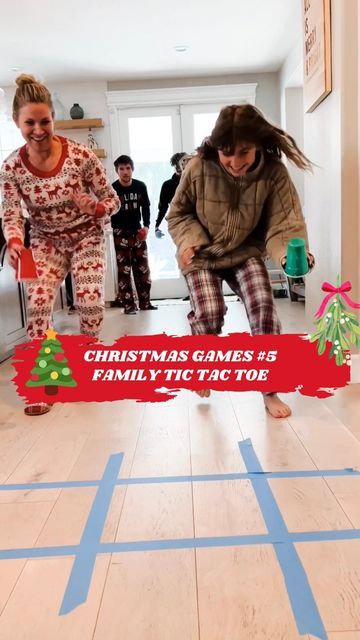 Flip Cup Tic Tac Toe Game, Tic Tac Toe Cup Game, Family Christmas Olympics, Tic Tac To, Christmas Minute To Win It Games Group, Tic Tac Toe Relay Race, String Cup Game, Tik Tok Family Games, Christmas Games With Solo Cups