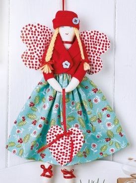 Sew 168 Xmas 22 Holly Fairy Christmas Angel Crafts, Quilting Digest, Christmas Angel Ornaments, Angel Crafts, Christmas Fairy, Christmas Dolls, Christmas Ornament Crafts, Crafts Beautiful, Christmas Sewing