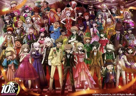 Danganronpa Fanart, Anniversary Outfit, Spike Chunsoft, Anniversary Art, Danganronpa 1, Danganronpa Memes, Trigger Happy Havoc, Character References, Nagito Komaeda