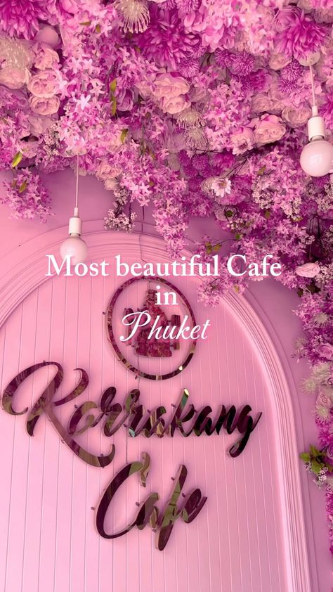 Calling all cafe lovers! If you’re headed to Phuket, you absolutely cannot miss out on the enchanting Korrakang Cafe! 🌸 Tucked away on… | Instagram Phuket Itinerary, Phuket Town, Thailand Pictures, White And Pink Flowers, Flower Cafe, Vacation Pics, Thailand Vacation, Top Places To Travel, 28th Birthday