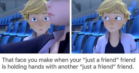 Jealous Adrien, Marinette Et Adrien, Just A Friend, Jack And Elsa, Ladybug And Cat Noir, Miraculous Ladybug Memes, Miraculous Ladybug Fanfiction, Marinette And Adrien, Miraculous Ladybug Fan Art