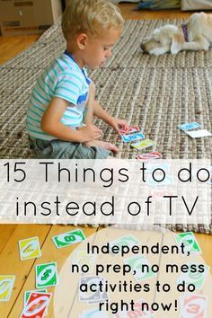 No prep, no mess, independent activities for kids (even preschoolers) to do instead of zoning out on television! Kat Diy, Independent Activities, Toddler Snacks, Learning Ideas, Toddler Play, Kids Learning Activities, Toddler Fun, Toddler Life, Indoor Activities