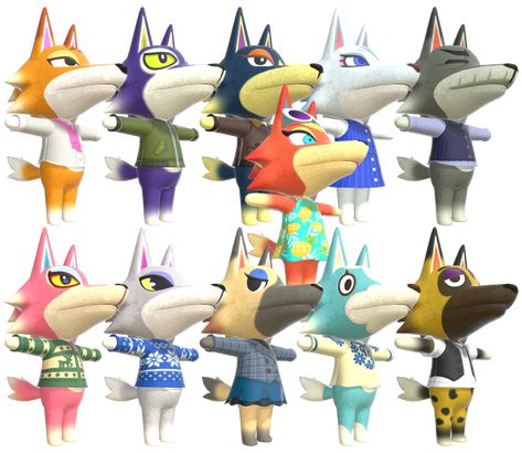 Lobo Animal Crossing, Animal Crossing Character Base, Animal Crossing Wolf, Old Animal Crossing, Wolf Base, Nintendo Switch Animal Crossing, Animal Pins, Animal Crossing Characters, Character Base