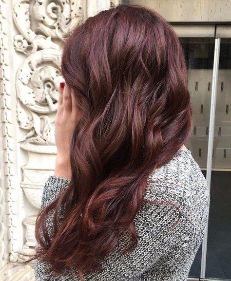 Deep Chocolate Auburn wavy burgundy hair Light Auburn Hair Color, Brown Auburn Hair, Dark Auburn Hair Color, Cinnamon Hair Colors, Auburn Red Hair, Light Auburn Hair, Dark Auburn Hair, Cinnamon Hair, Hair Color Chocolate