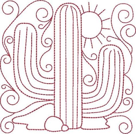 Cactus Embroidery, Chain Gang, Saguaro Cactus, Embroidery Patterns Free, Swirl Design, Machine Embroidery Designs, Embroidery Design, Embroidery Patterns, Machine Embroidery