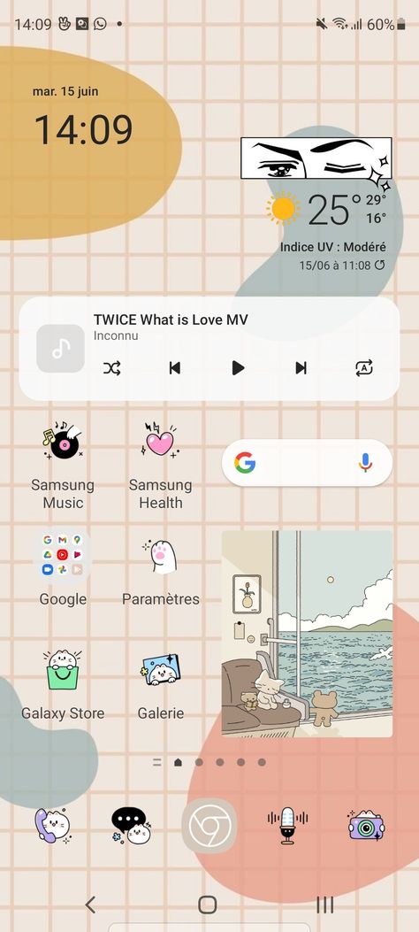 Aesthetic Android, Twice What Is Love, Layout Aesthetic, Aesthetic Layout, Home Lock Screen, Saint George's, Galaxy Theme, Phone Inspiration, Samsung Galaxy Wallpaper