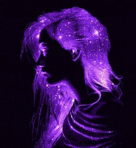 Purple Hair, In The Dark, Long Hair, Gif, Stars, Purple, Hair