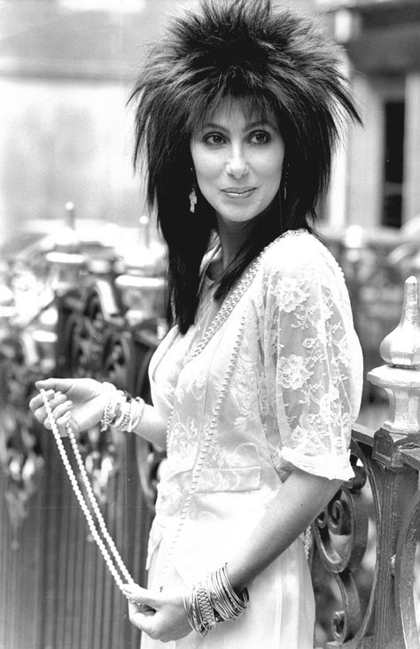 Cher’s Most Iconic Hair Moments: Curls, Mullets, Wigs, and Great Lengths 80s Cher, Cher 80s, 80s Mullet, Mullet Wig, Cher Photos, Wild Outfits, 90s Fashion Women, 80s Hair, Shoulder Hair