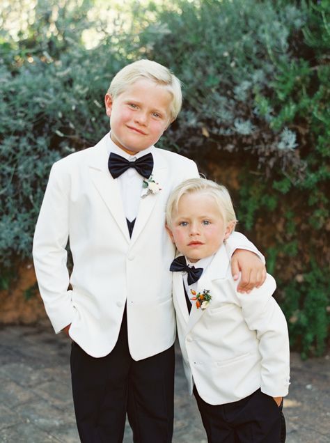 Ring Bearer White Suit, Ring Bearer Outfit Black, Ring Boy Outfits, Oceancliff Wedding, White Jeans For Men, Planner Crafts, White Tuxedo Wedding, Ring Bearer Suit, Groom's Attire