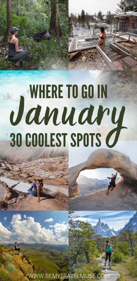 4 Day Vacation Ideas, New Years Travel Destinations, January Travel Destinations Usa, Where To Travel In January, Best Places To Travel In January, January Vacation Destinations, January Vacation Destinations Us, January Things To Do, Coolest Places In The World