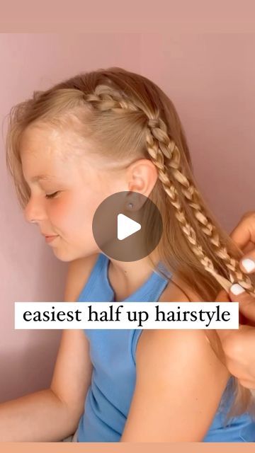 Audrey McClelland on Instagram: "EASIEST HALF UP HAIRSTYLE ❤️ Here’s a great hairstyle to try for school, gatherings, parties, and more! It’s perfect for anything!
.
Let me know in the comments if you want me to send you the hair product that we love to use! I’ll message them your way! I love sharing our favorites!
.
#hairdo #braidideas #braidinspo #braidinspiration #braid #simplehairstyles #simplehair #simplehairstyle #easyhairstyles #easyhairstyle #easyhairstylesforgirls #cutehairstyles #cutehair #hairvideo #hairideas #hairinspo #hairinspiration #hairvideos #hairidea #schoolhairstyles #schoolhair #hairstyles #hair #hairstyle #hairtutorial #hairtutorials #halfuphalfdownhairstyle #halfuphalfdown" Girls Half Up Hairstyles Kids, Zelda Hair, Pretty Hairstyles For School, Kids School Hairstyles, Hairstyle For School, Half Up Hairstyle, Girls Hairdos, Braid Inspiration, Braided Half Up