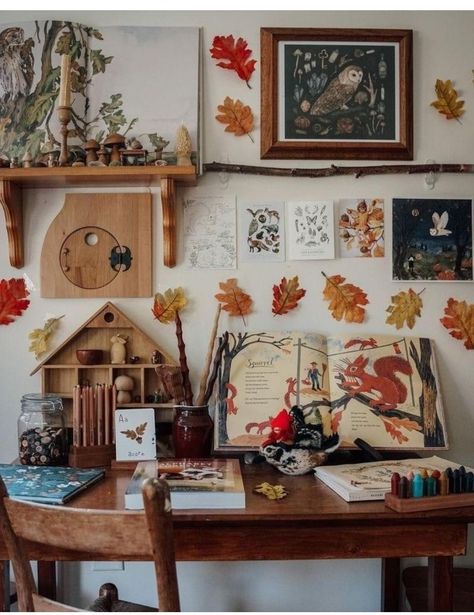 Homeschool Room Ideas Preschool, Homeschool Shed, Cozy Homeschool, Homeschooling Aesthetic, Cottagecore Classroom, Homeschool Aesthetic, Weekly Intentions, Read Cvc Words, Waldorf Playroom