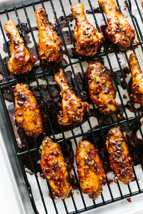 Soy Garlic Ginger Chicken Wings Downshiftology Chicken, Ginger Chicken Wings, Soy Garlic Sauce, Garlic Ginger Chicken, Best Chicken Wing Recipe, Roasted Chicken Wings, Best Breakfast Sandwich, Garlic Sauce Recipe, Clean Foods