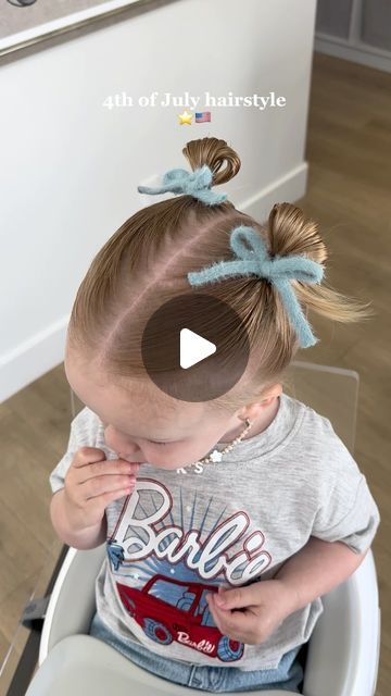 Banks girl on Instagram: "Perfect for a toddler mullet + bows make everything better! 🩵  #4thofjulyhairstyle #toddler4thofjulyhairstyle #toddlerhairstyles #toddlerhairtutorials #easytoddlerhairstyles #summertoddlerhairstyles #pigtailbuns #spacebuns #bubblebraid #toddlerpigtails #girlmom #toddlergirlmom #smallbusiness #hairbows #coquettebows  Girls 4th of July hairstyle Bow hairstyles Easy toddler hairstyle" Flower Girl Hair Toddler, Toddler Bow Hairstyle, Toddler Short Hairstyles Girl, Toddler Short Hairstyles, Toddler Mullet, Toddler Hairstyles With Barrettes, Flower Girl Wedding Hair Toddler, Toddler Hairstyles Girl Short, Hairstyles For Toddler Girls Easy