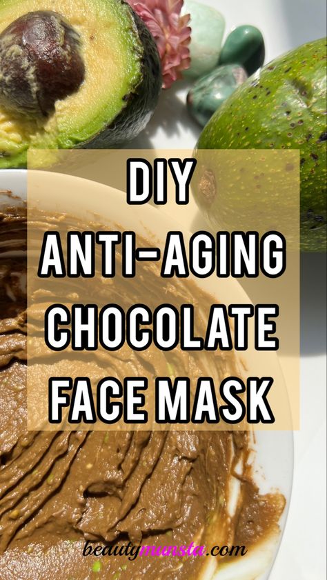 Avocado Face Mask Diy, Honey Facial Mask, Smooth Glowing Skin, Carrier Oils For Skin, Anti Aging Face Mask, Chocolate Face Mask, Diy Face Cream, Vegan Chocolate Pudding, Avocado Benefits