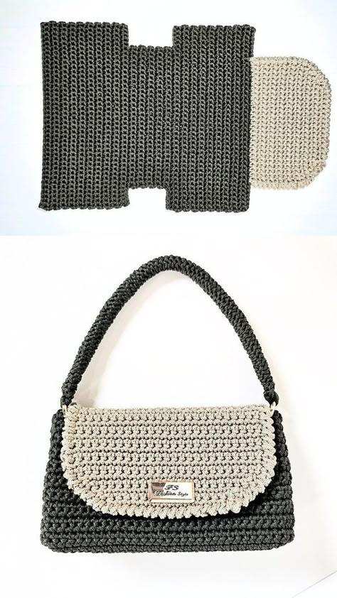 Crocheted Purses, Crochet Diy Tutorial, Crochet Necklace Pattern, Crochet Shoulder Bags, Clothes Tutorial, Crochet Bag Tutorials, Mode Crochet, Crochet Design Pattern, Crochet Business