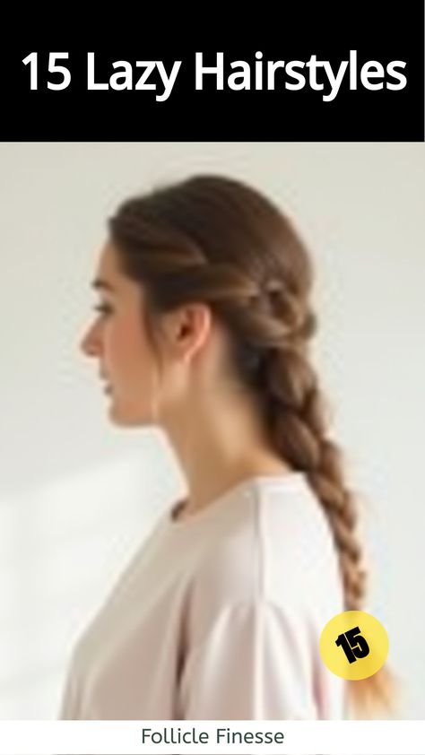 Lazy Hairstyles,Woman with side braid hairstyle Easy Side Braid, Beanie Hairstyles, Easy Glam, Toddler Braided Hairstyles, Grey Bob Hairstyles, 90’s Hairstyles, Easy Updo Hairstyles, Lazy Hairstyles, Hair To One Side