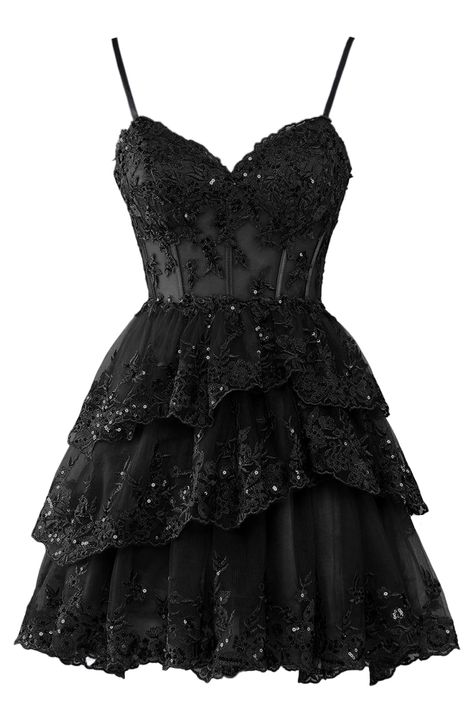 Short Black Reception Dresses, Mascarade Party Outfit Dresses, Cocktail Dress For Prom, Short Black Prom Dress, Short Prom Dresses For Teens, Applique Corset, Corset Dress Short, Masquerade Dress, Homecoming Dresses For Teens