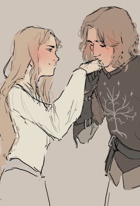 Eowyn And Faramir, Concerning Hobbits, Into The West, Tolkien Art, Lotr Art, Jrr Tolkien, Legolas, Middle Earth, Narnia