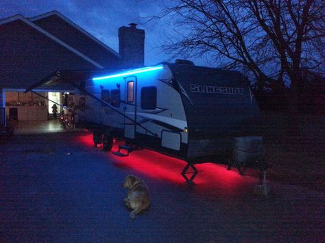 Bring some lights with you to the wilderness this summer Led Light Projects, Breaker Panel, Led Lighting Diy, Vintage Airstream, Interior Design School, Cool Campers, Boutique Interior Design, Led Diy, On A Boat