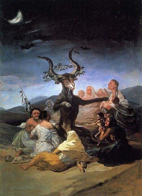 What Is The Witching Hour? Why 3AM Is The Devil's Hour Goya Paintings, متحف فني, Fantasy Poster, Witch Painting, Istoria Artei, Francisco Goya, Hur Man Målar, Spooky Ghost, Witch Art