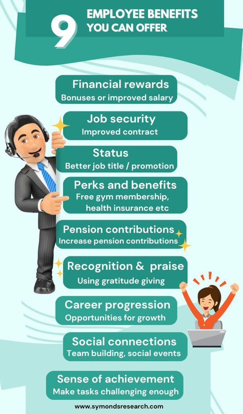 Employee Benefits Ideas diagram Employee Benefit, Job Security, How To Motivate Employees, Gym Membership, Corporate Training, Job Title, Health Insurance, Human Resources, Social Events