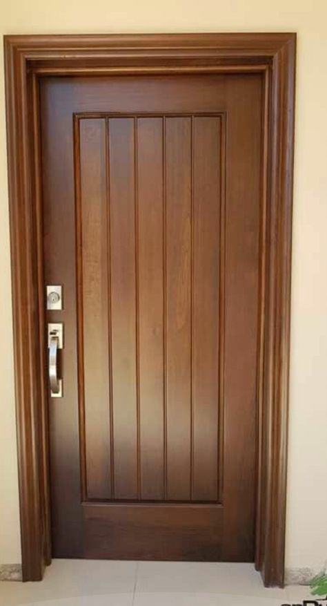 Teak Wood Door Designs Modern, Bedroom Door Design Wooden Simple, Main Wooden Door Design Entrance, Flush Doors Design Modern, Teak Wood Main Door Design, Single Main Door Designs, Small Bars For Home, Wood Door Frame, Bed Cot