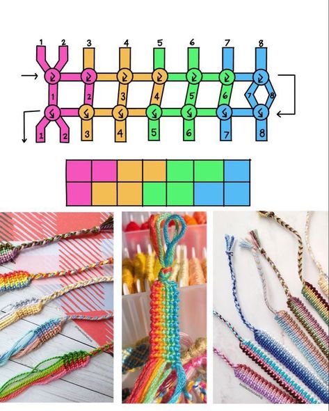 Downloadable Bracelet Book Patterns: Get Yours Now Rubber Duck Friendship Bracelet Pattern, Yarn Bracelets Patterns, Embroidery String Bracelets, Simple Friendship Bracelet Patterns, Bracelet Book Patterns, Easy Friendship Bracelets, Yarn Friendship Bracelets, Friendship Bracelet Tutorial, Bracelet Book