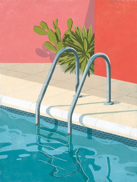 الفن الرقمي, Arte Doodle, Summer Illustration, Soyut Sanat Tabloları, Gouache Art, David Hockney, Poses References, Art Et Illustration, Art Pop