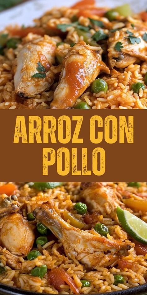 Transport your taste buds to Latin America with this delicious Arroz con Pollo! 🍗 This one-pan chicken and rice dish is bursting with vibrant flavors and spices. It’s a classic comfort meal that’s perfect for a weeknight dinner or any special occasion. 🥘 Easy to make and loved by the whole family! 👉 Save this recipe and try it tonight! #ArrozConPollo #ChickenAndRice #LatinFood #EasyDinnerRecipes #OnePanMeals #WeeknightDinner #ComfortFood #HomemadeMeals Colombian Chicken And Rice, Latin Chicken Recipes, One Pot Chicken And Rice Recipes, Boiled Chicken And Rice Recipes, Chicken And Mexican Rice, Portuguese Chicken And Rice, Cantina Chicken, Chicken With Rice Recipes, Chicken Breast And Rice Recipes