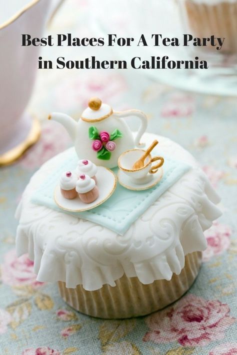 Are you looking for a unique location to spend quality time with your daughter?  Or a fashionable venue to host your child�s birthday party or a friend�s baby or bridal shower?  Then check out this exhaustive list of tea shops throughout Southern Californ Tea Party Cupcakes, Cookies Cupcake, Mothers Day Cupcakes, Mini Torte, Cake Mini, Torte Cupcake, Mothers Day Cake, Beautiful Cupcakes, Fun Cupcakes