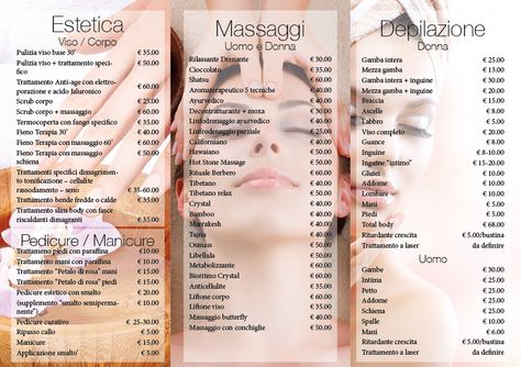 Depliant da noi realizzato per un centro estetico (interno) #grafica #graphic #depliant #3ante #trifoldbrochure #design #centroestetico #wellness #spa #Novara #Piemonte #Italy Spa Decor, Beauty Center, Spa Design, Photo Collage Template, Collage Template, Wellness Spa, Face Massage, Wellness Center, Beauty Studio