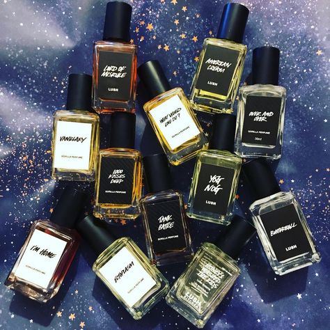 Never did I think my black labels would overtake my white labels 😍 which ones your favourite? 😍 #lush #lushcosmetics #lushie #lushltd… Lush Perfume, White Labels, Lush Cosmetics, My Black, White Label, Black Label, Aromatherapy, Lush, Perfume Bottles