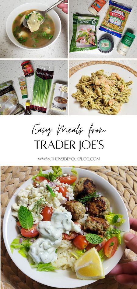 Trader Joe’s Greek Bowl, Trader Joes Greek Bowl, Trader Joes Mediterranean Bowl, Trader Joe Lunch Ideas, Trader Joes Easy Meals, Easy Trader Joes Meals, Healthy Trader Joes Recipes, Trader Joe’s Meals, Trader Joes Meals