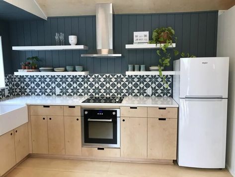 Garage Adu, Adu Kitchen, Vertical Shiplap, Garage Transformation, Accordion Doors, Converted Garage, Tiny House Community, Accessory Dwelling Unit, Garage Conversion