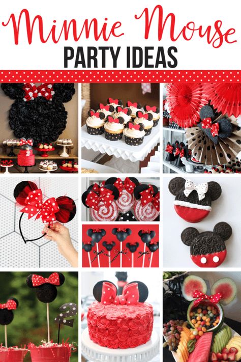 Minnie Themed Food, Mini Mouse Cupcakes Ideas, Minnie Mouse Birthday Party Ideas 3rd, Minnie Mouse Party Food, Minnie Mouse Party Ideas, Oh Twodles Birthday, Γενέθλια Mickey Mouse, Minnie Mouse Birthday Theme, Minnie Mouse Birthday Party Ideas