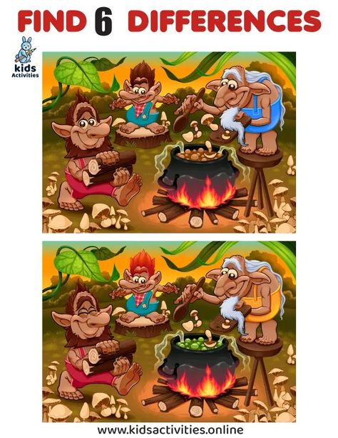 Spot The Difference Printable, Find The Difference Pictures, Spot The Difference Puzzle, Find The Differences Games, Spot The Difference Games, Printable Math Games, Find The Difference, Fun Worksheets For Kids, Classroom Pictures