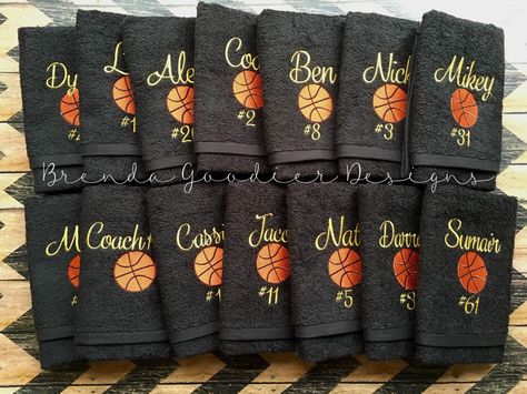 Basketball Locker Decorations, Basketball Senior Night Gifts, Basketball Crafts, Team Treats, Basketball Senior Night, Basketball Team Gifts, Sweat Towel, Basketball Decorations, Senior Night Gifts