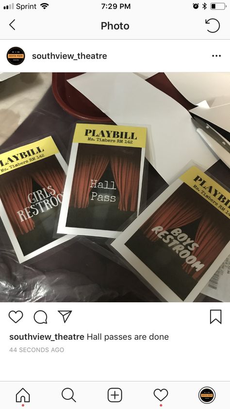 Hall passes for my broadway themed classroom Theatre Classroom Aesthetic, Middle School Hall Pass Ideas, Drama Classroom Ideas, High School Drama Classroom, Theater Classroom, Theatre Classroom Ideas, Theater Classroom Ideas, Drama Classroom Decor, Broadway Classroom Theme