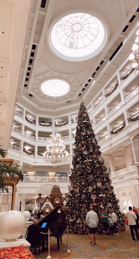 Disney florida orlando christmas tree aesthetic white gingerbread holidays season vacation spot Disneys Grand Floridian Resort, Orlando Christmas, Christmas Tree Aesthetic, White Gingerbread, Orlando Airport, Tree Aesthetic, Grand Floridian Disney, Disney Florida, Florida Christmas