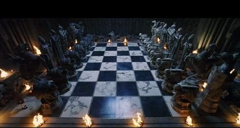 Wizard Chess Harry Potter Chess, Wizard Chess, Giant Chess, Harry Potter Wiki, Harry Potter Set, Harry Potter Scene, The Sorcerer's Stone, Still Picture, Harry Potter Theme