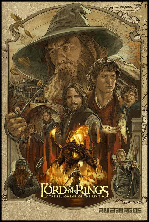 Lord Of The Ring Poster, Lord Of The Rings Poster Art, Lord Of The Rings Print, The Fellowship Of The Ring Poster, Lotr Poster, Tolkien Movie Poster, Lord Of The Rings Movie Poster, Lord Of The Rings Wallpaper, The Hobbit Movie Poster