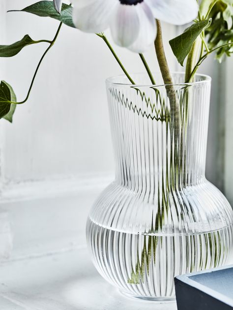 Put a twinkle in your sill - IKEA Ikea Vases, Ikea Uk, Ikea Shopping, Table Setting Decor, Clear Glass Vases, Ikea Family, Glass Cabinet Doors, Curated Design, Modern Vase