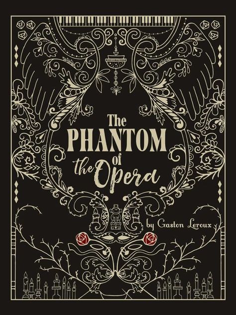 Phantom Of Opera, Design A Book Cover, Jessica Hische, Opera Ghost, Gaston Leroux, Lettering Illustration, A Night At The Opera, Music Of The Night, The Phantom Of The Opera